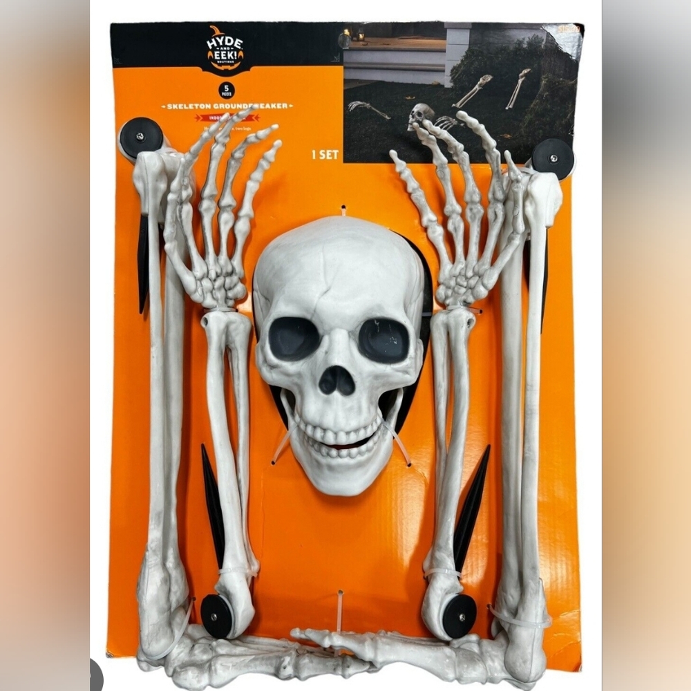 Halloween skeleton groundbreaking Decor